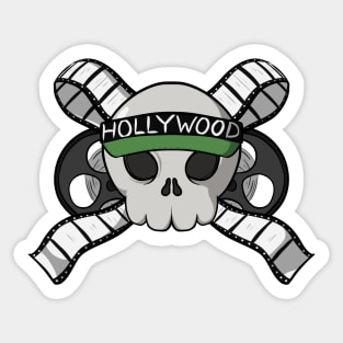 Film makers Jolly Roger pirate flag (no caption) Sticker